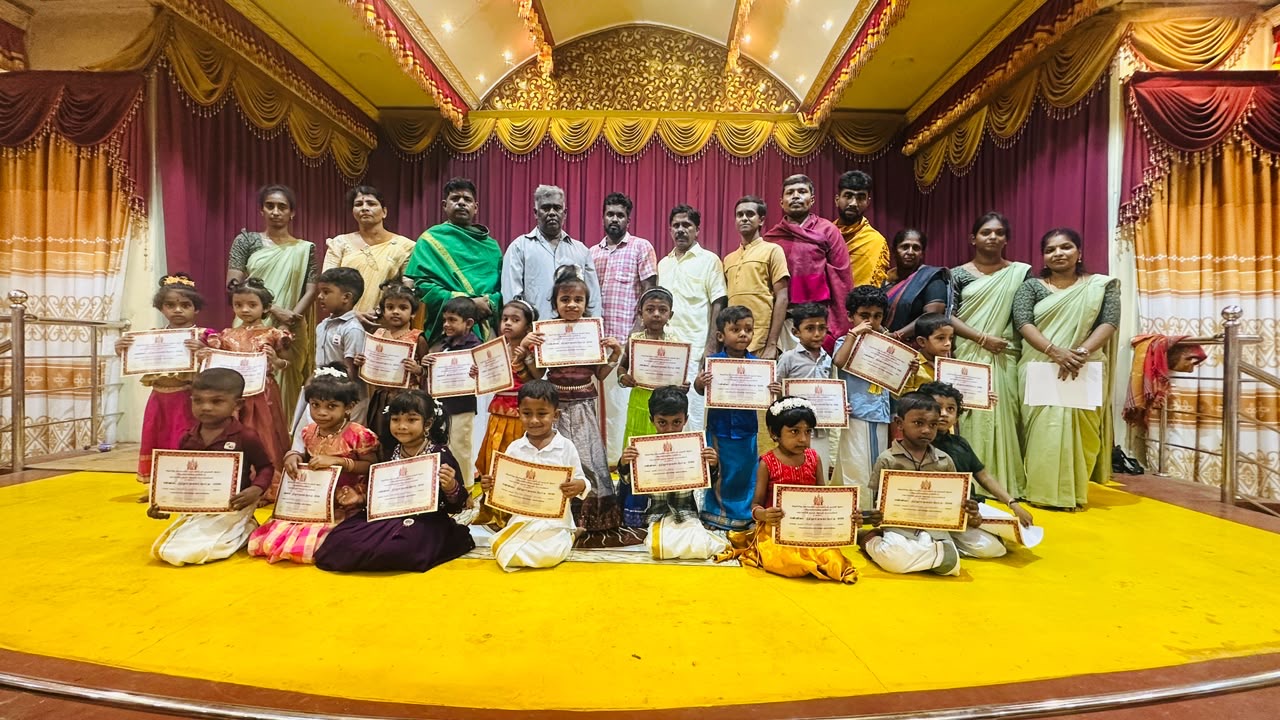 மஞ்சவனப்பதி முருகன் ஆலய அறநெறி பாடசாலை நடாத்துகின்ற பண்ணிசை மற்றும் நீதி நூல் மன னப் போட்டி நாள் 1